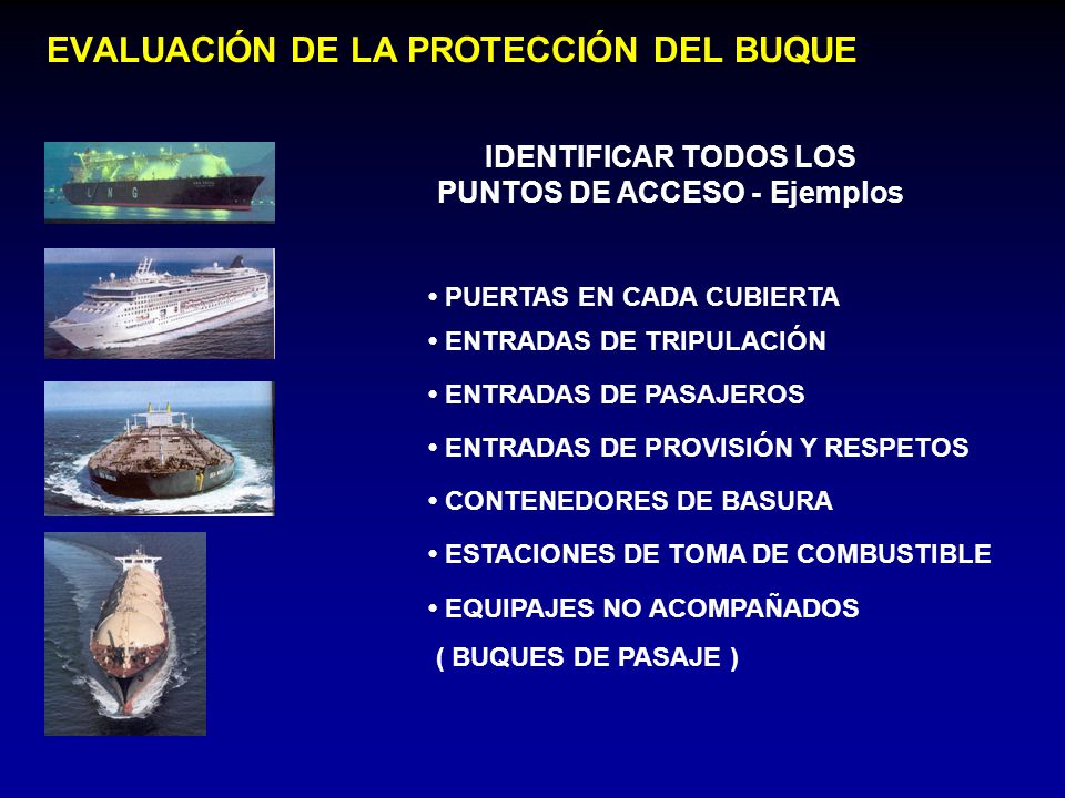 EVALUACIÓN DE LA PROTECCIÓN DEL BUQUE