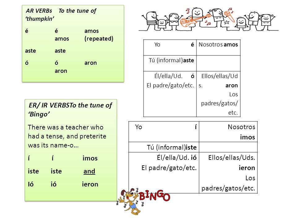 There was a teacher who had a tense, and preterite was its name-o…