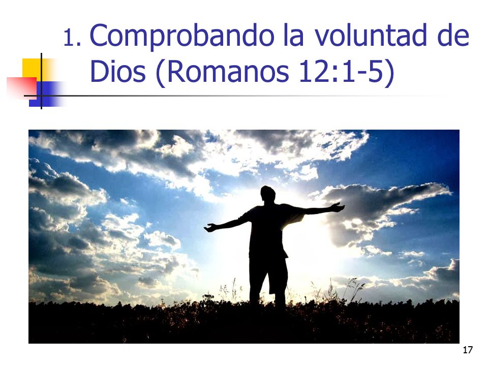 Comprobando la voluntad de Dios (Romanos 12:1-5)