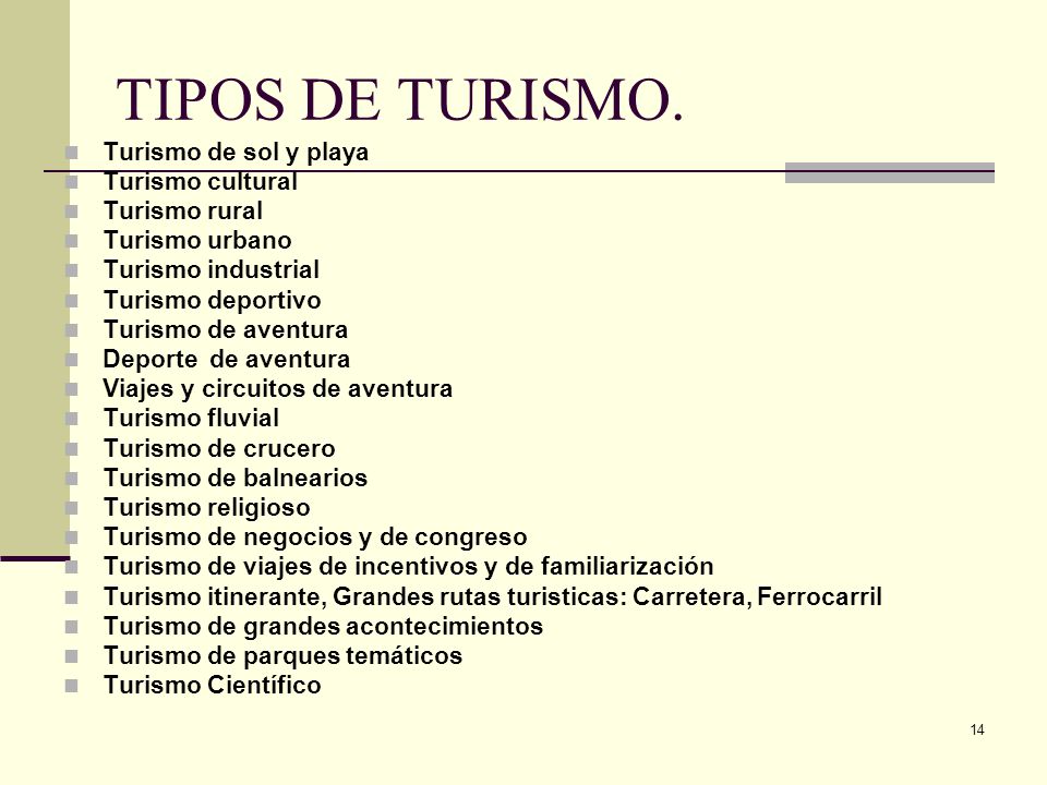 TIPOS DE TURISMO. Turismo de sol y playa Turismo cultural