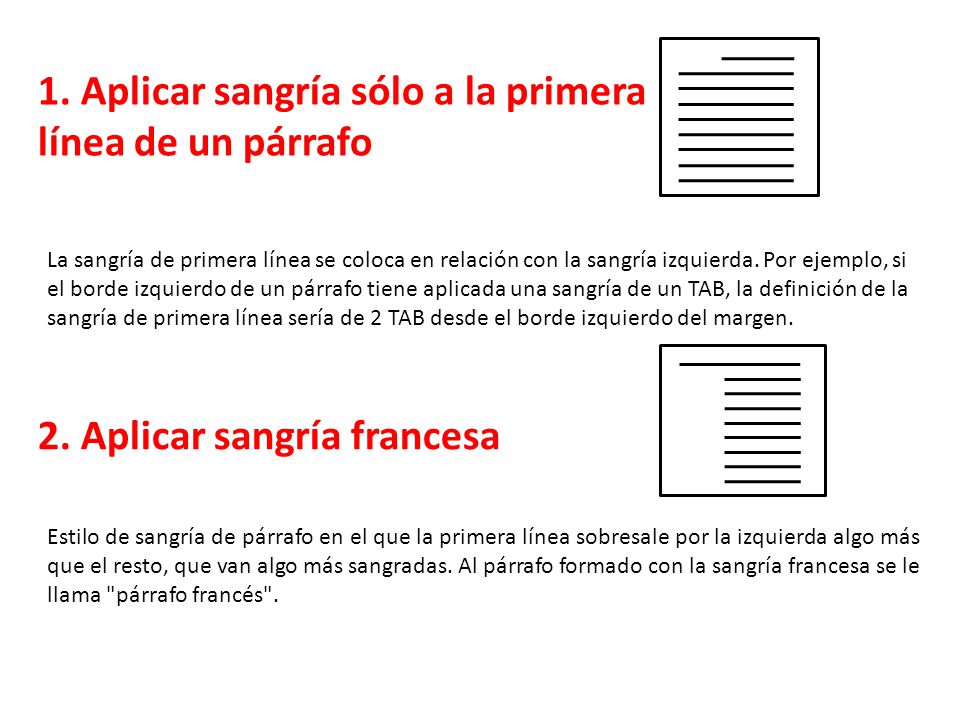 Haga clic delante de la línea a la que desee aplicar sangría.