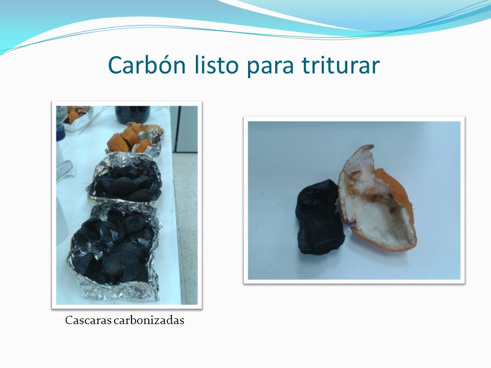 Carbón listo para triturar