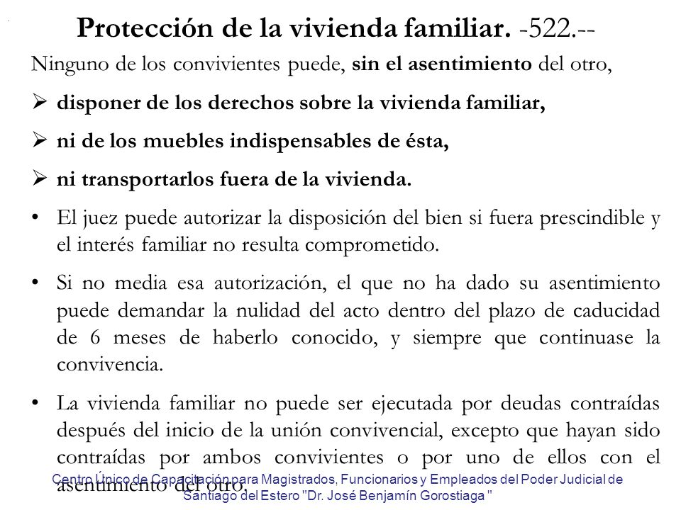 Protección de la vivienda familiar