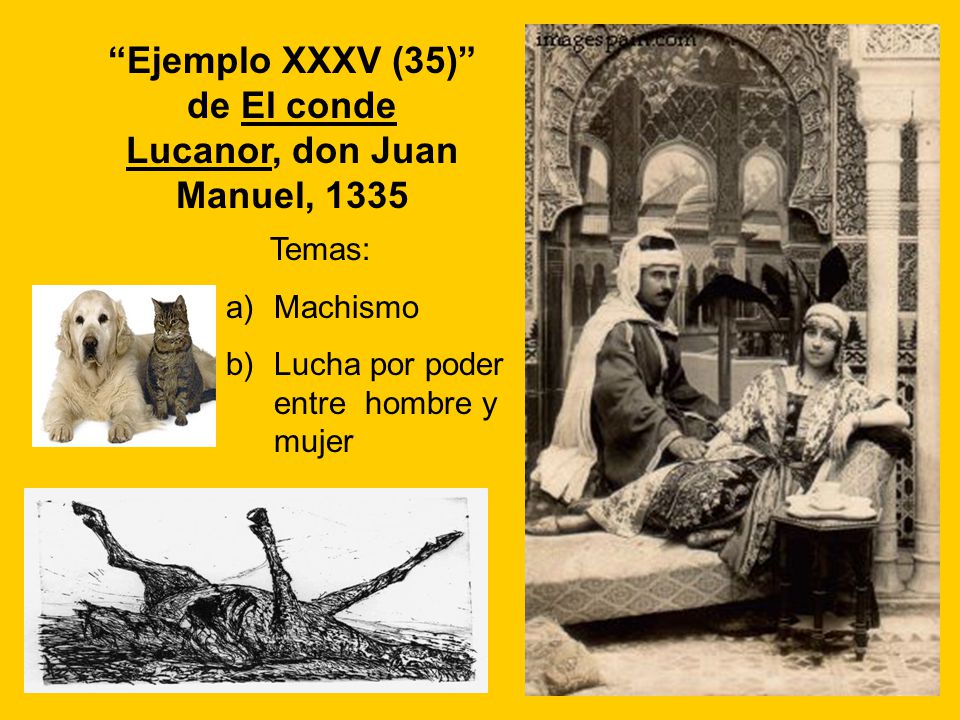 Ejemplo XXXV (35) de El conde Lucanor, don Juan Manuel, 1335