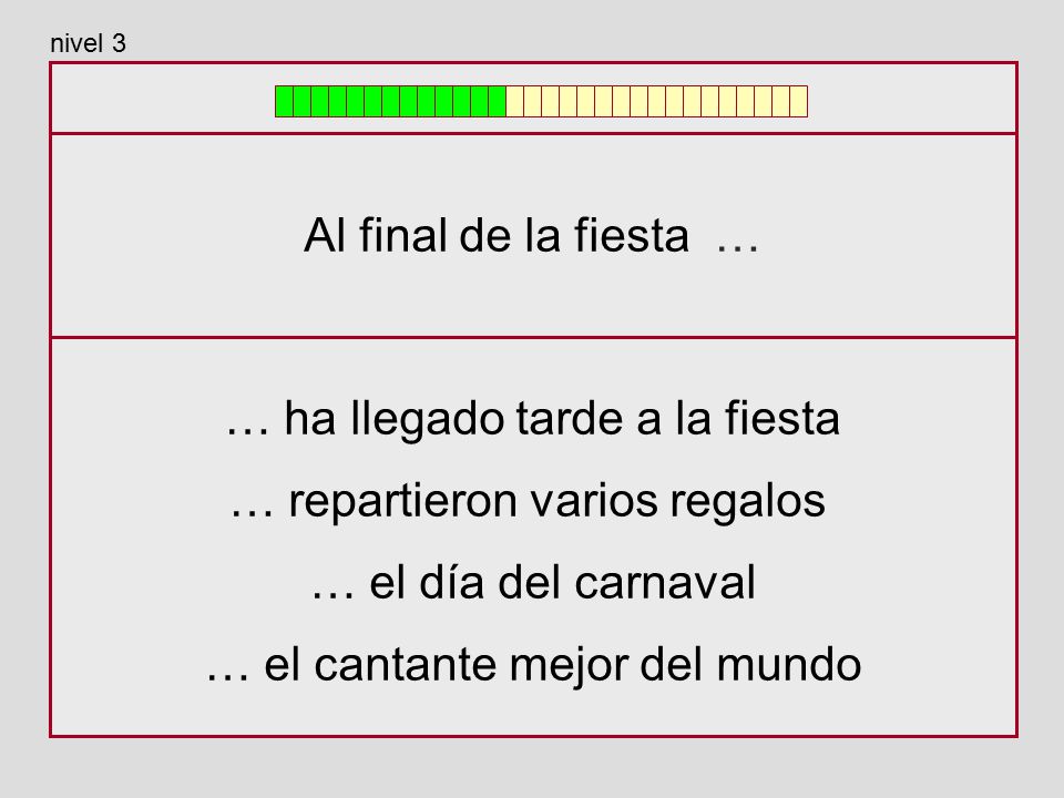 … ha llegado tarde a la fiesta … repartieron varios regalos
