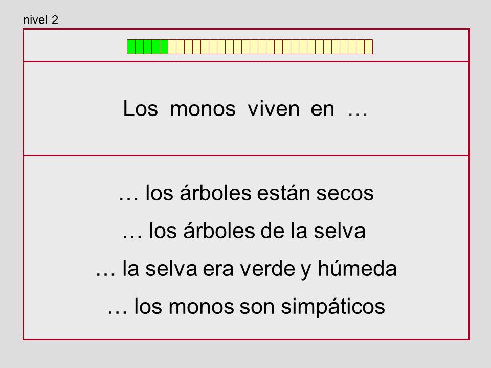 … los árboles están secos … los árboles de la selva