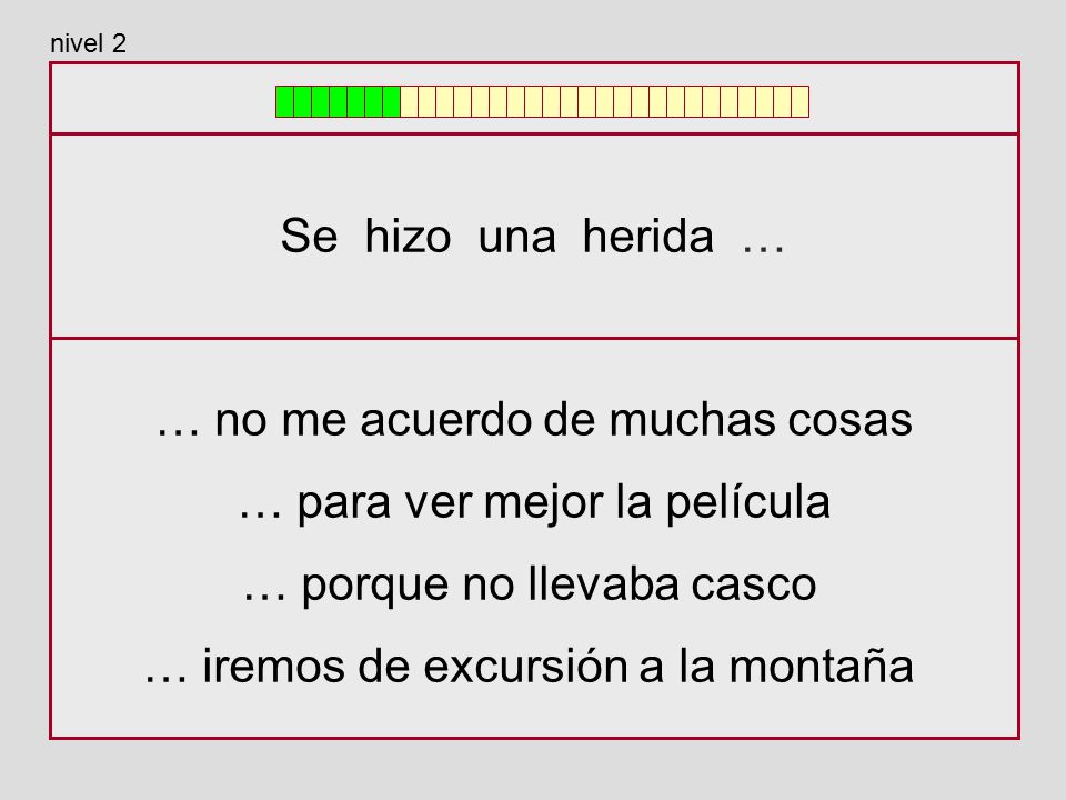 … no me acuerdo de muchas cosas … para ver mejor la película