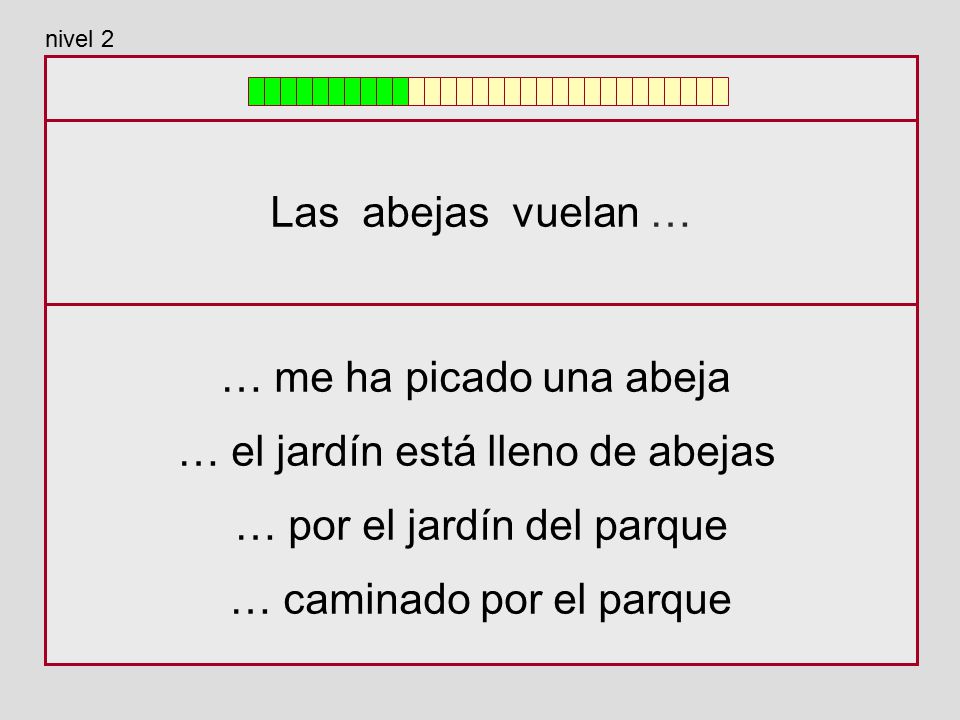 … el jardín está lleno de abejas … por el jardín del parque