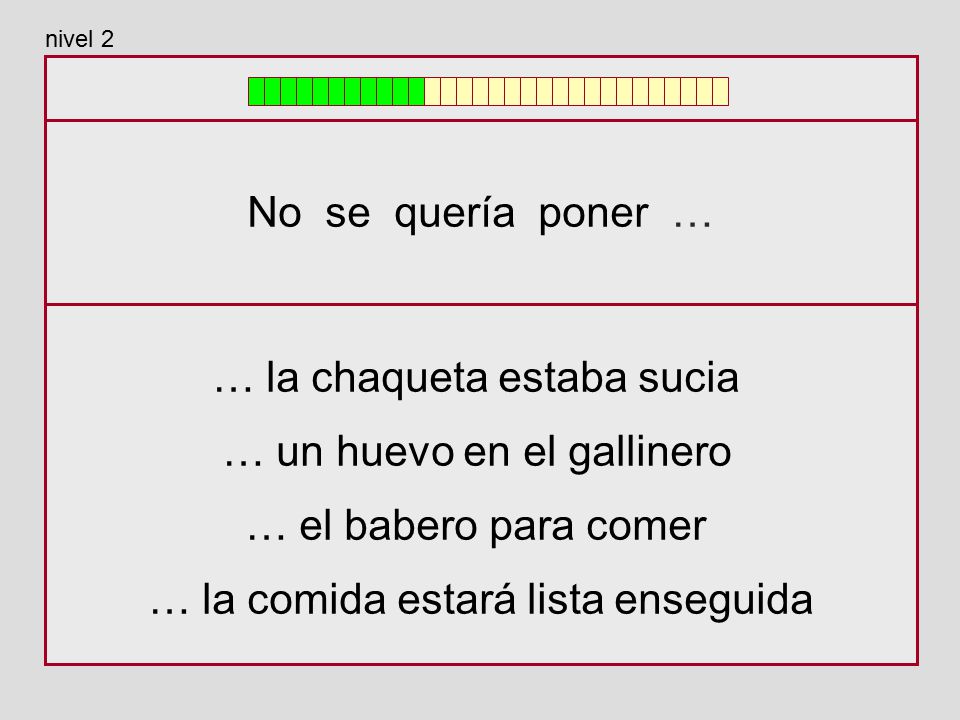 … la chaqueta estaba sucia … un huevo en el gallinero