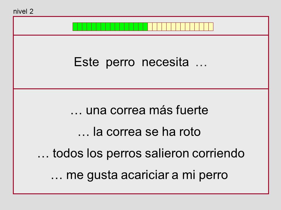 … todos los perros salieron corriendo … me gusta acariciar a mi perro