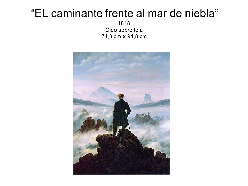 EL caminante frente al mar de niebla 1818 Óleo sobre tela 74,8 cm x 94,8 cm