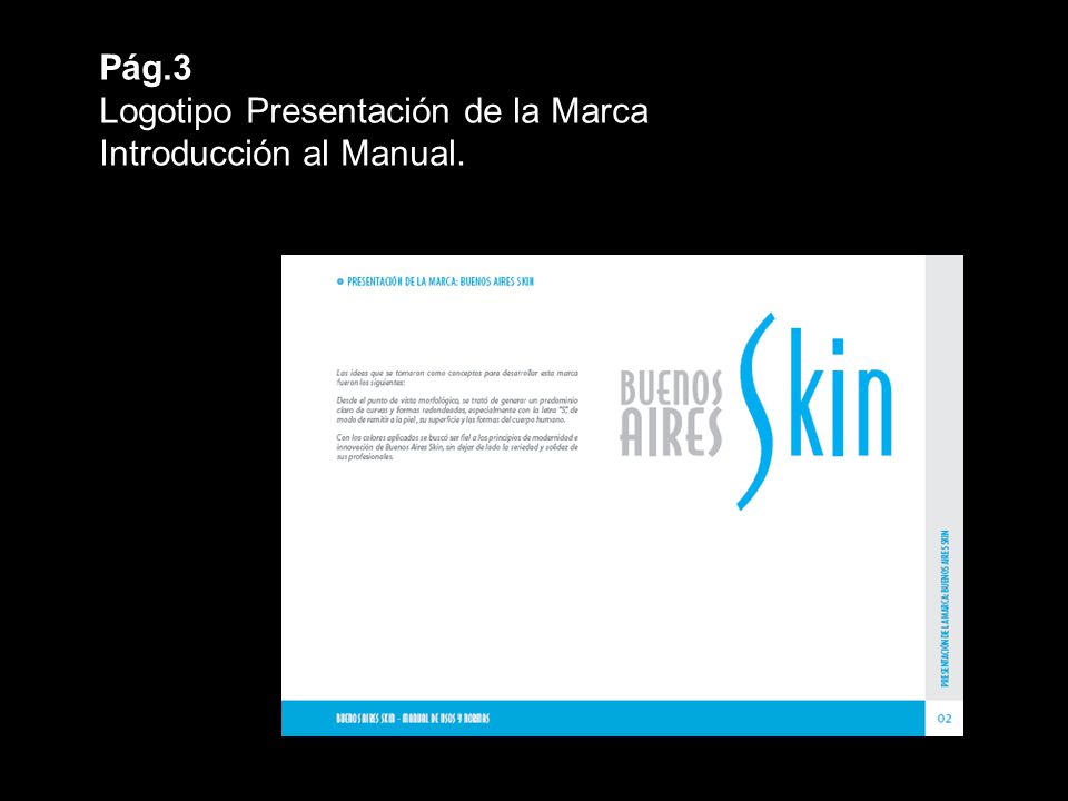 Pág.3 Logotipo Presentación de la Marca Introducción al Manual.