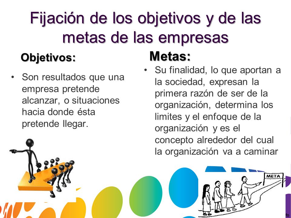 Fijación de los objetivos y de las metas de las empresas