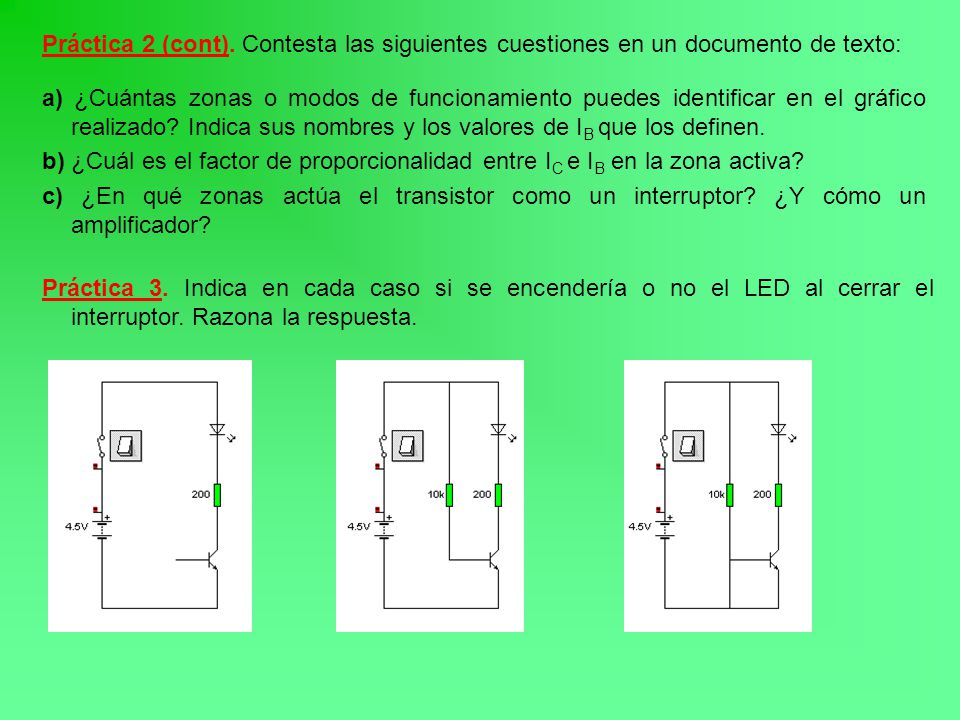 Práctica 2 (cont). Contesta las siguientes cuestiones en un documento de texto: