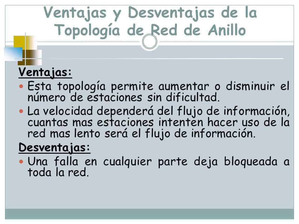 Ventajas y Desventajas de la Topología de Red de Anillo