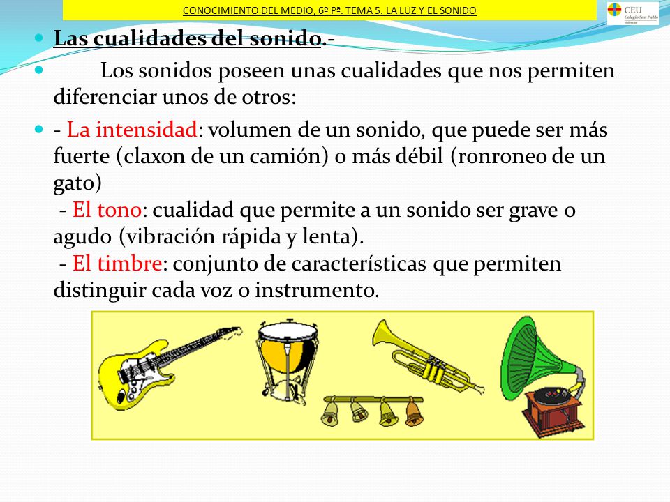 CONOCIMIENTO DEL MEDIO, 6º Pª. TEMA 5. LA LUZ Y EL SONIDO
