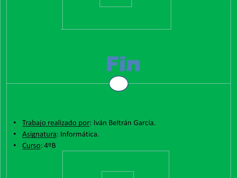 Fin Trabajo realizado por: Iván Beltrán García.