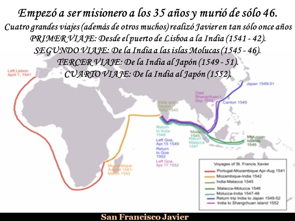 Empezó a ser misionero a los 35 años y murió de sólo 46.