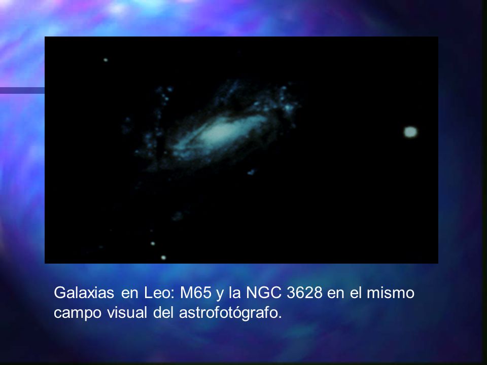 Galaxias en Leo: M65 y la NGC 3628 en el mismo campo visual del astrofotógrafo.