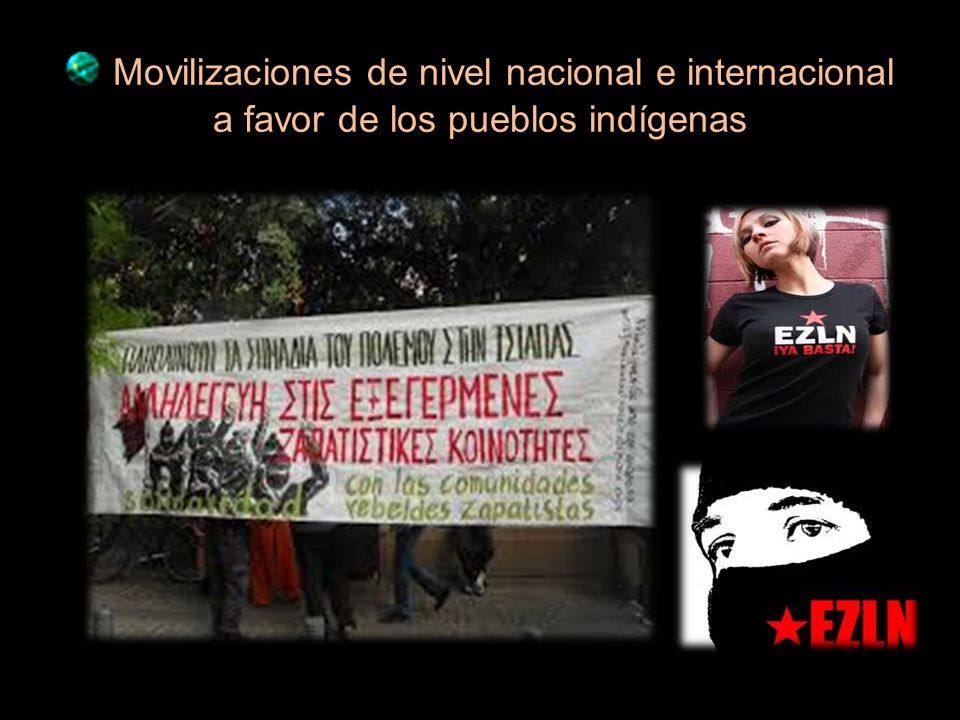Movilizaciones de nivel nacional e internacional a favor de los pueblos indígenas