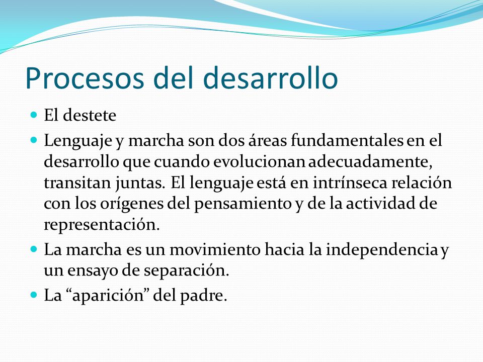 Procesos del desarrollo