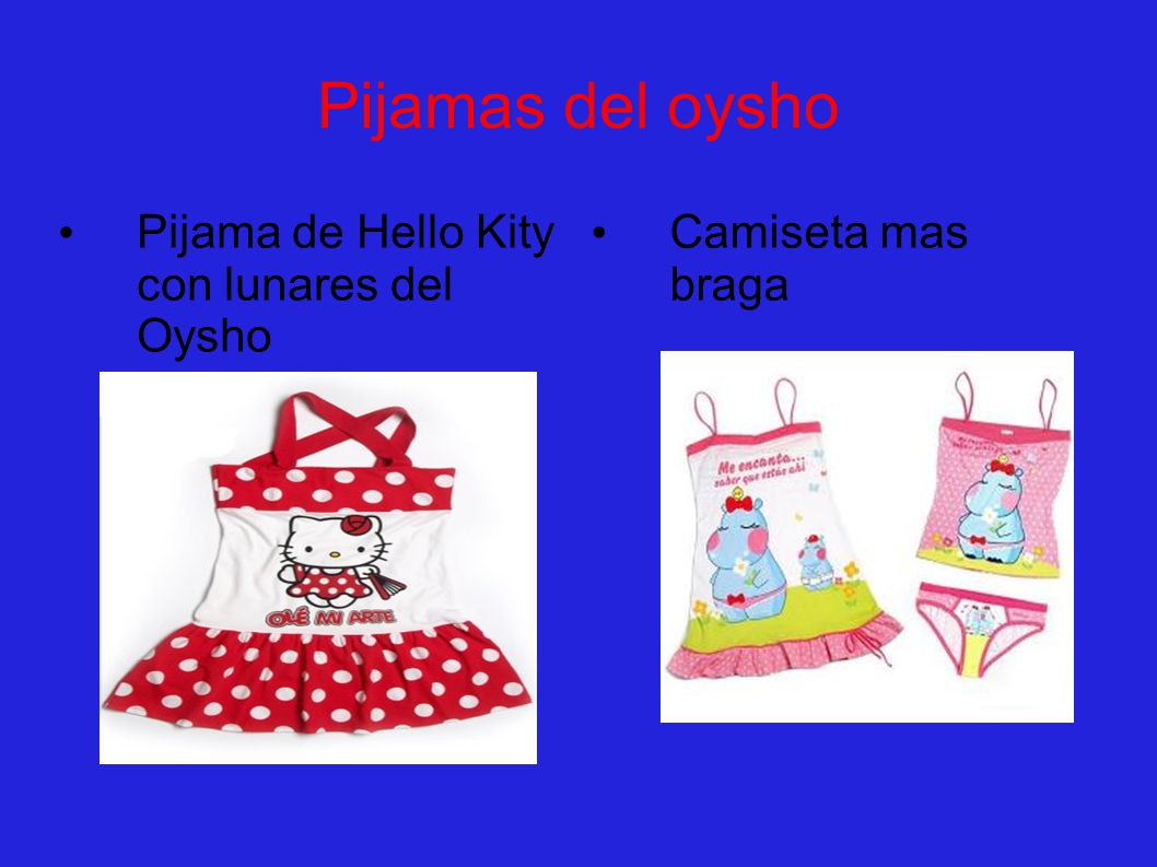 Pijamas del oysho Pijama de Hello Kity con lunares del Oysho