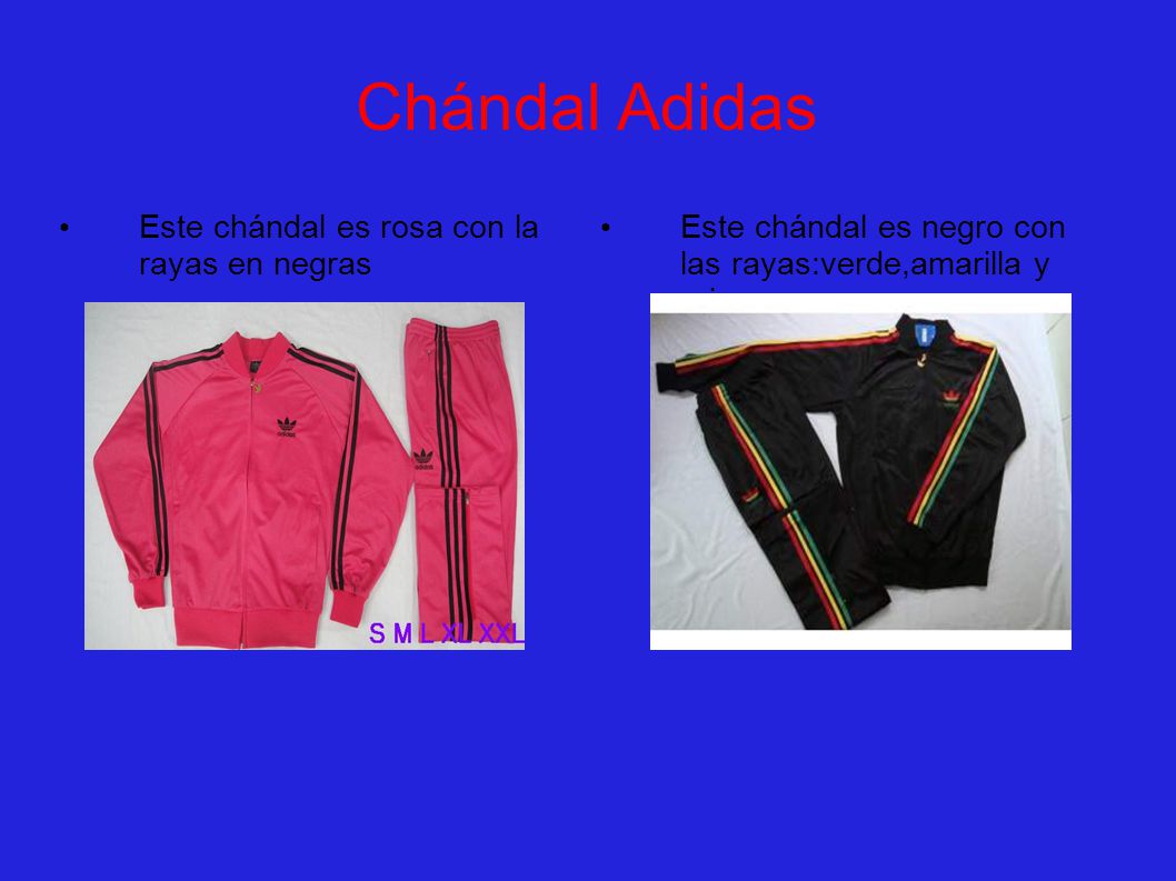 Chándal Adidas Este chándal es rosa con la rayas en negras