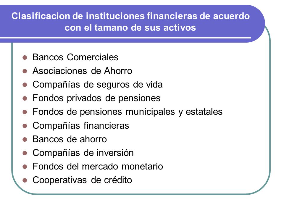 Instituciones de Intermediacion Financiera - ppt video online descargar