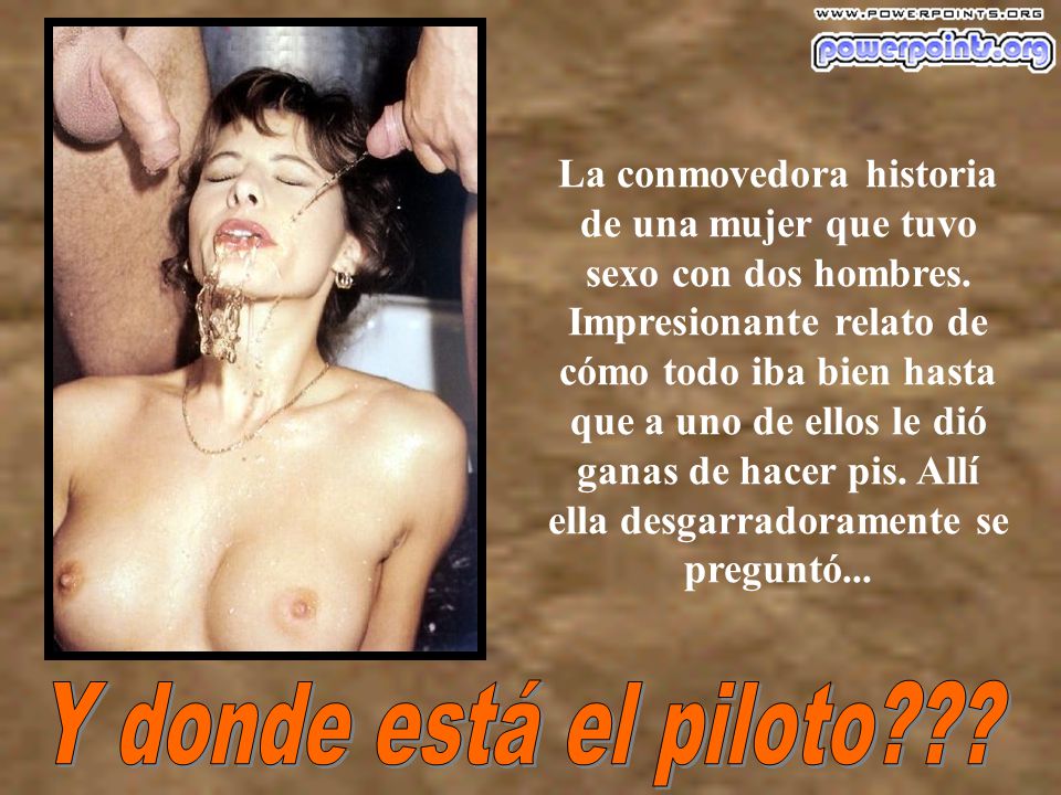 La conmovedora historia de una mujer que tuvo sexo con dos hombres.