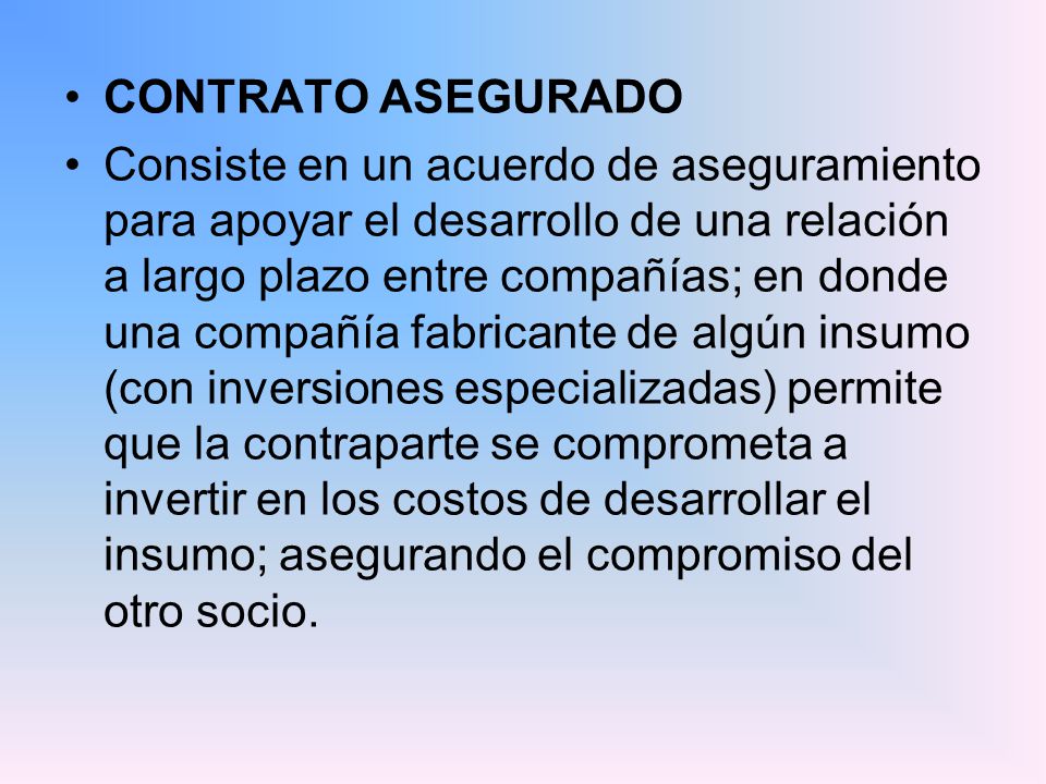 CONTRATO ASEGURADO