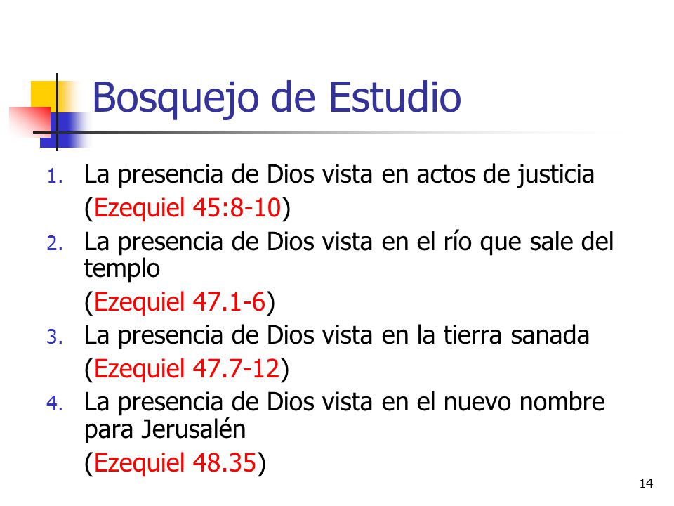 Bosquejo de Estudio La presencia de Dios vista en actos de justicia