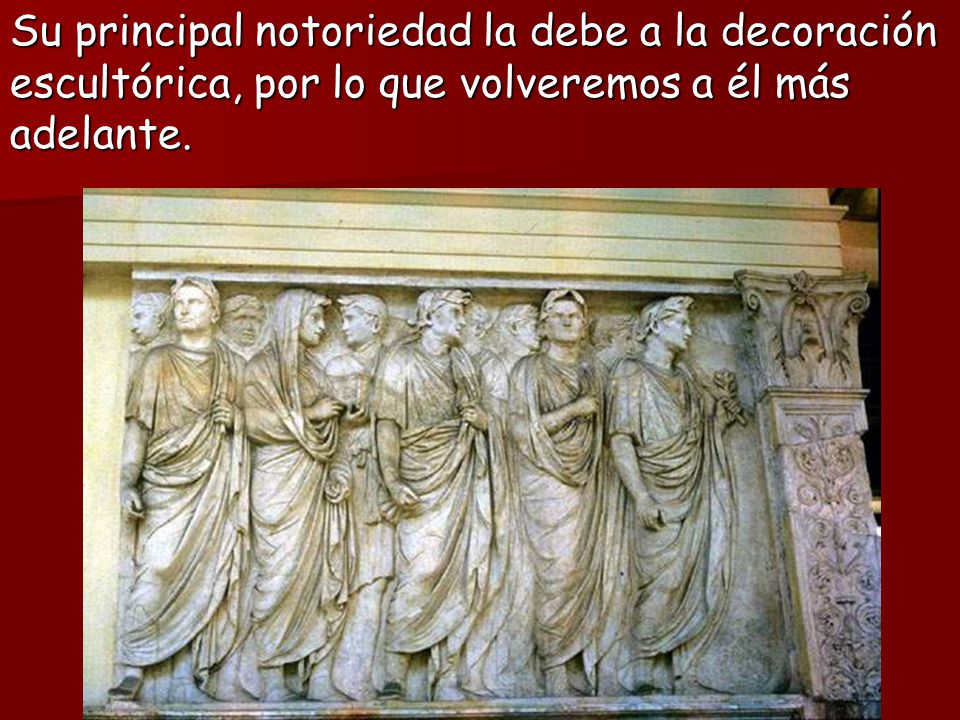 Su principal notoriedad la debe a la decoración escultórica, por lo que volveremos a él más adelante.