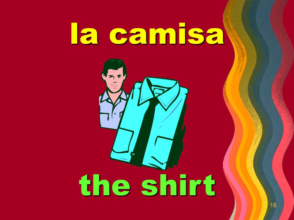 la camiseta the T-shirt