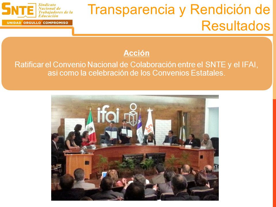 Transparencia y Rendición de Resultados
