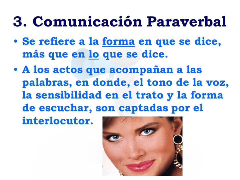 3. Comunicación Paraverbal