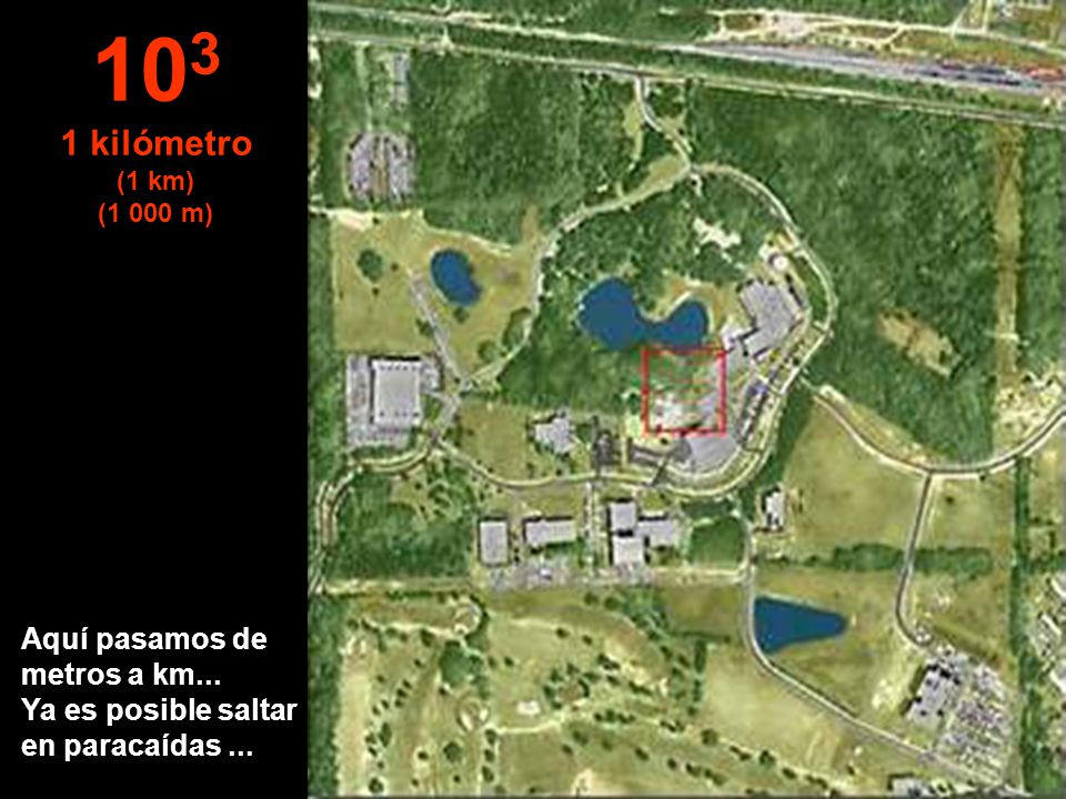 103 1 kilómetro. (1 km) (1 000 m) Aquí pasamos de metros a km...