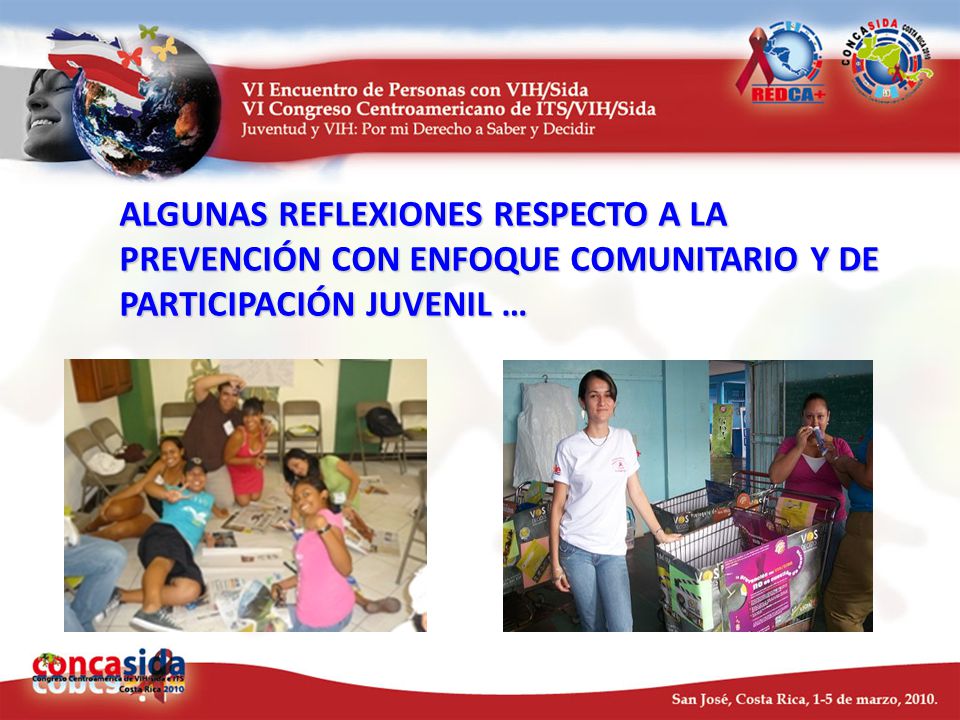 ALGUNAS REFLEXIONES RESPECTO A LA PREVENCIÓN CON ENFOQUE COMUNITARIO Y DE PARTICIPACIÓN JUVENIL …