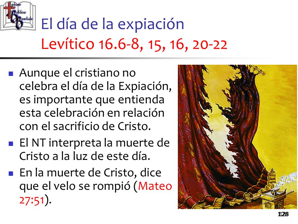 El día de la expiación Levítico , 15, 16, 20-22