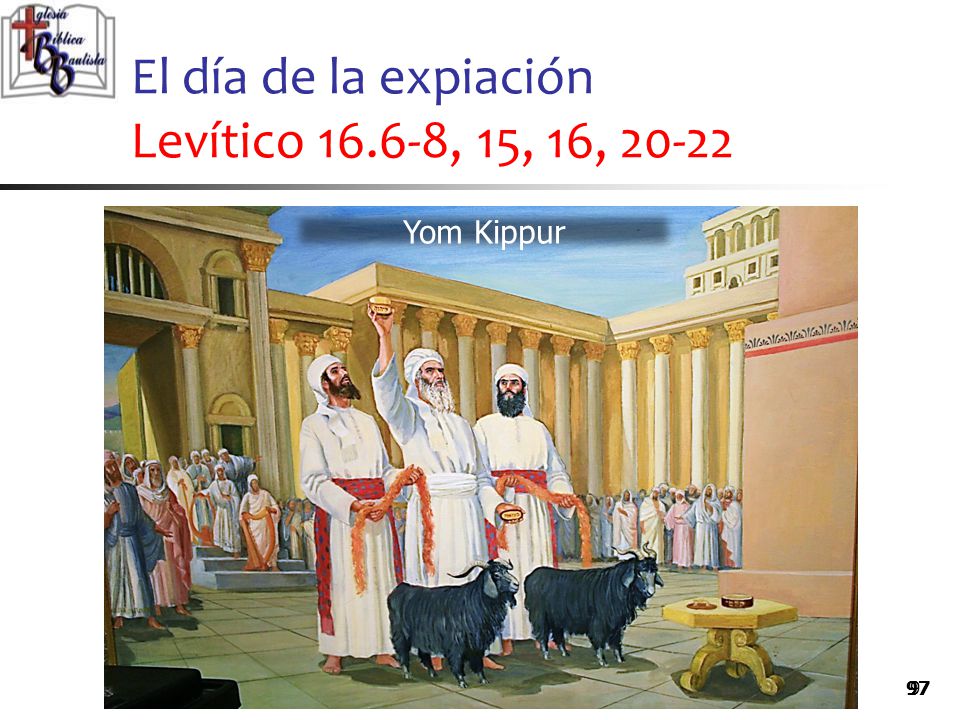 El día de la expiación Levítico , 15, 16, 20-22