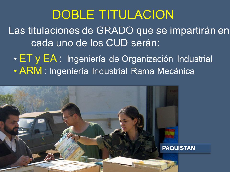 DOBLE TITULACION ET y EA : Ingeniería de Organización Industrial