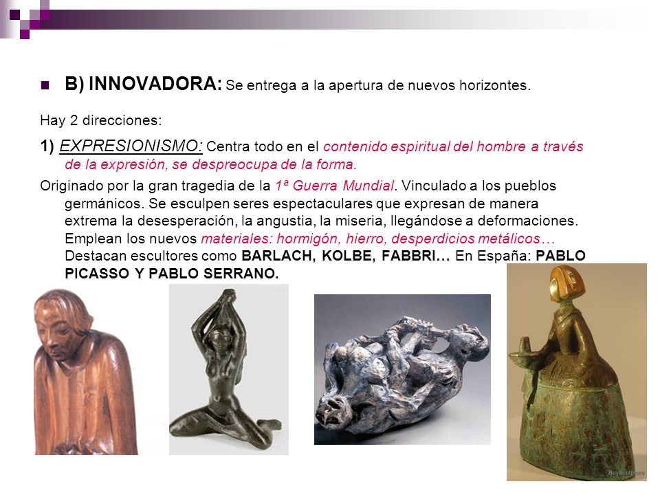 B) INNOVADORA: Se entrega a la apertura de nuevos horizontes.