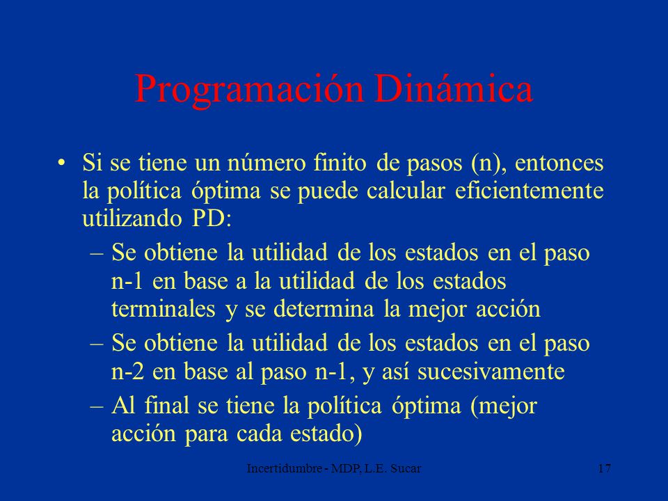Programación Dinámica