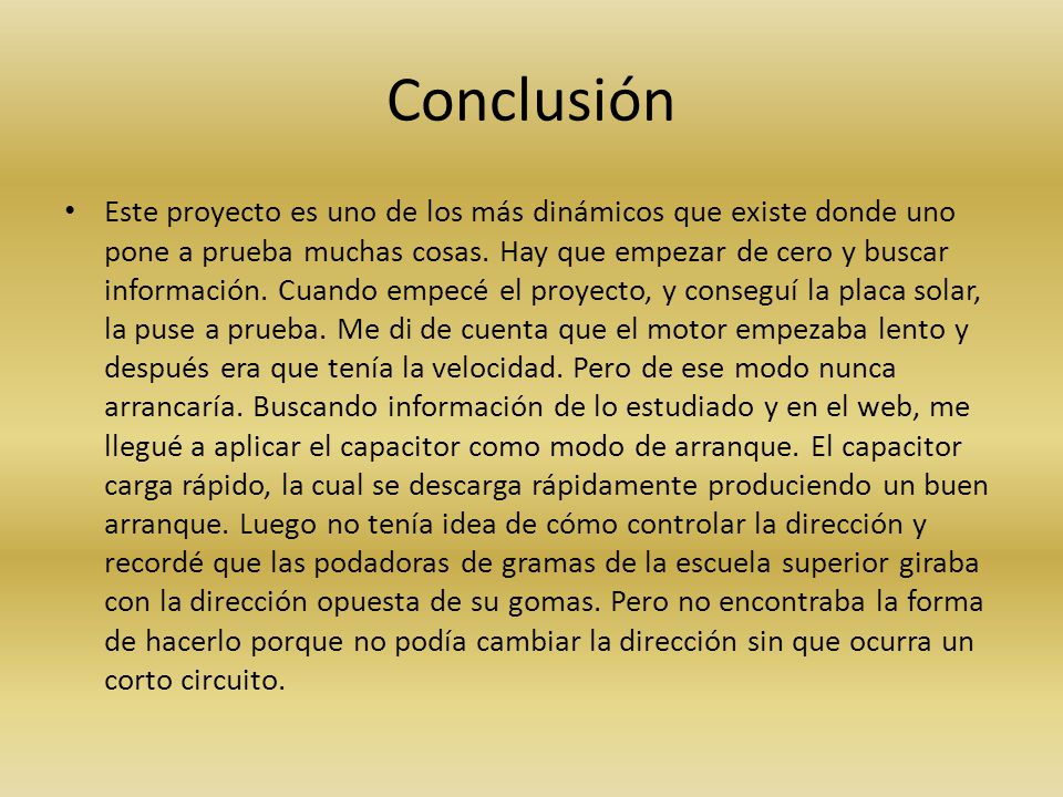 Conclusión