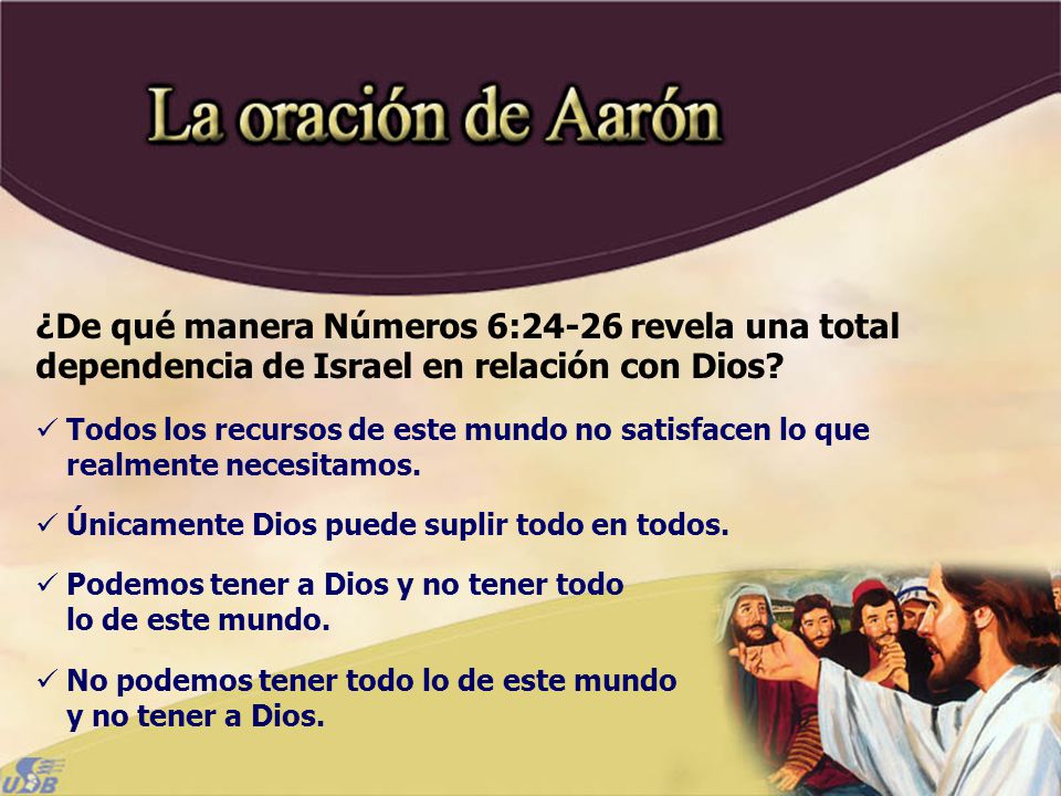 ¿De qué manera Números 6:24-26 revela una total dependencia de Israel en relación con Dios