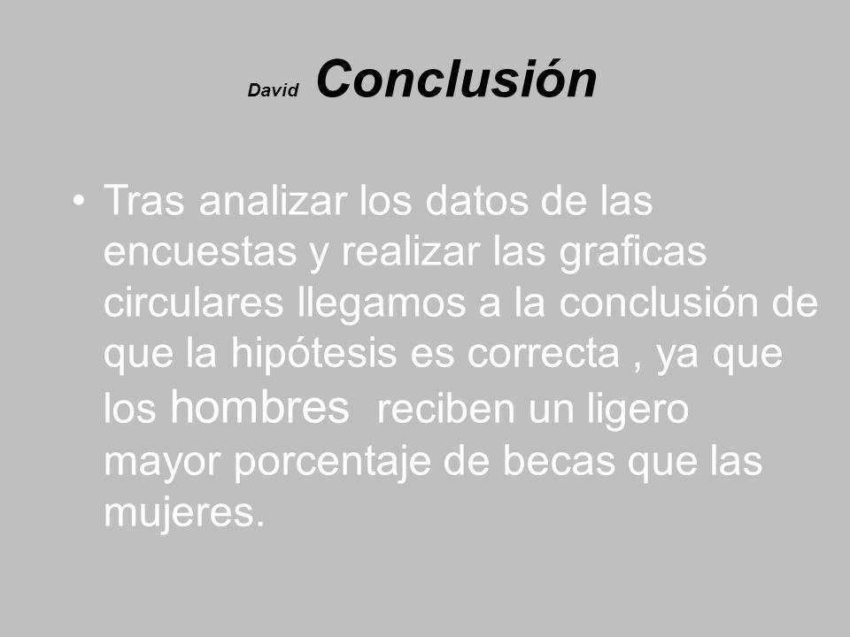 David Conclusión