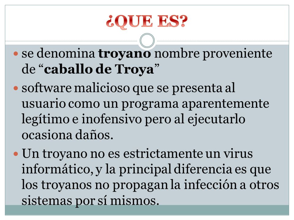 ¿QUE ES se denomina troyano nombre proveniente de caballo de Troya