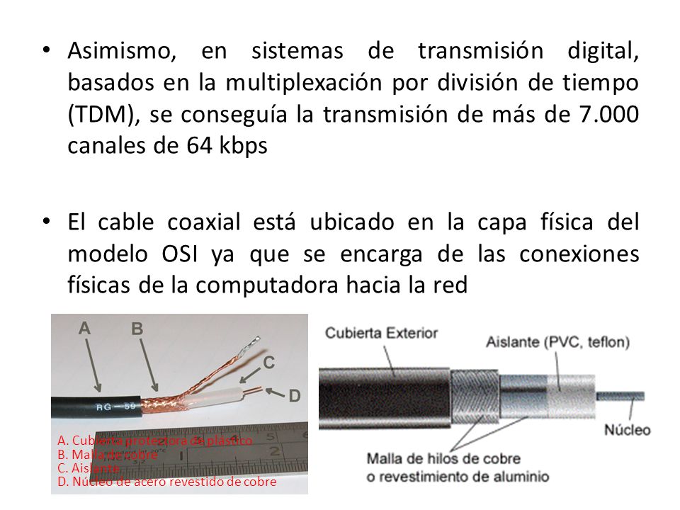 Asimismo, en sistemas de transmisión digital, basados en la multiplexación por división de tiempo (TDM), se conseguía la transmisión de más de canales de 64 kbps