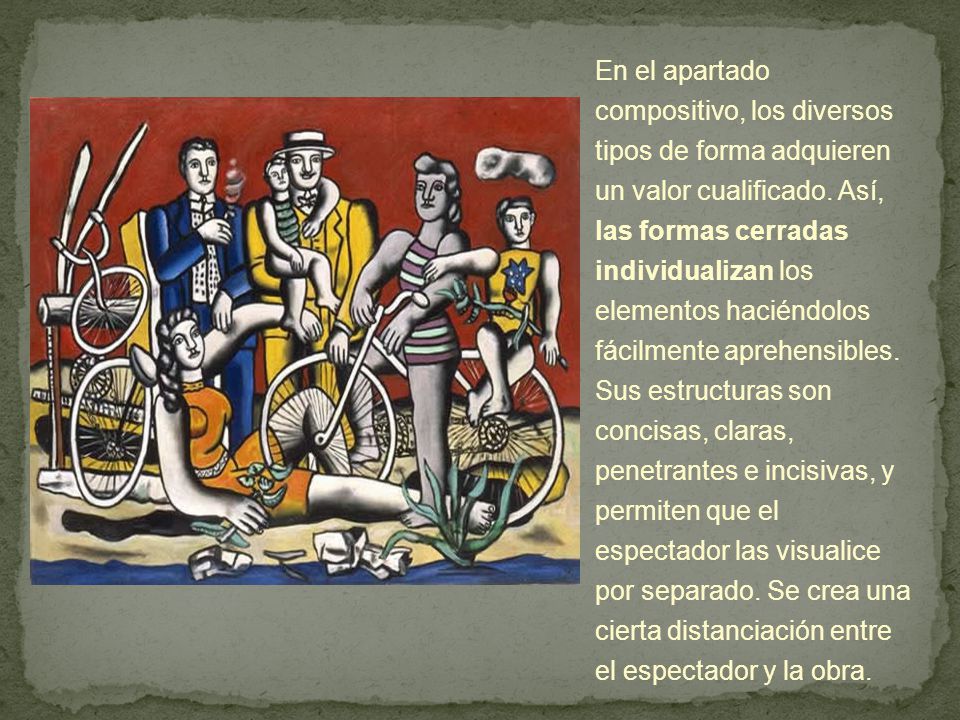 En el apartado compositivo, los diversos tipos de forma adquieren un valor cualificado.