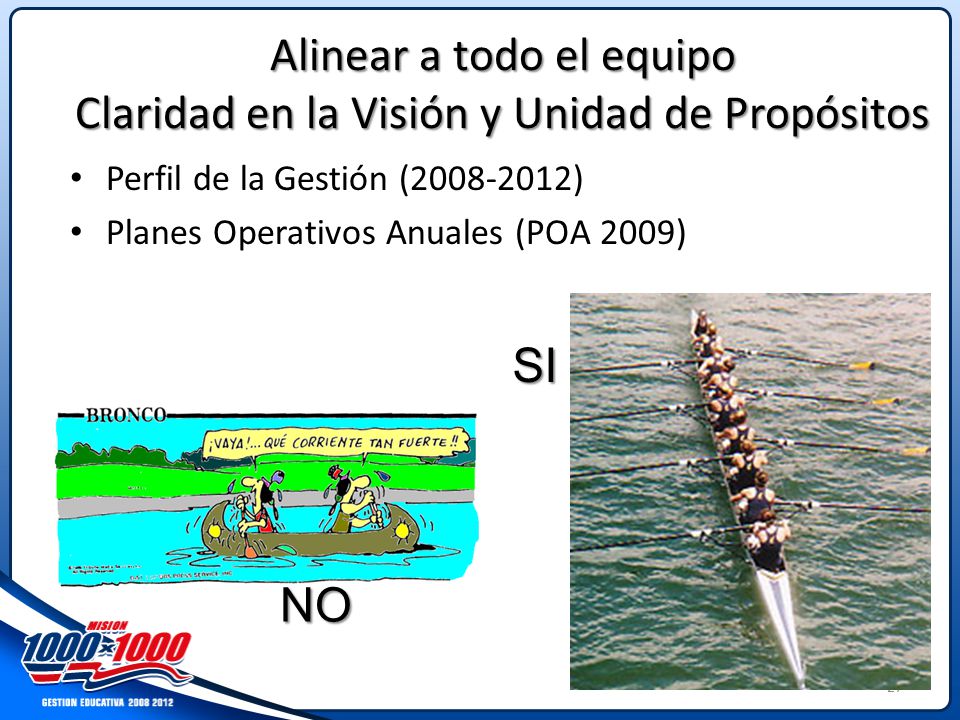 Alinear a todo el equipo Claridad en la Visión y Unidad de Propósitos