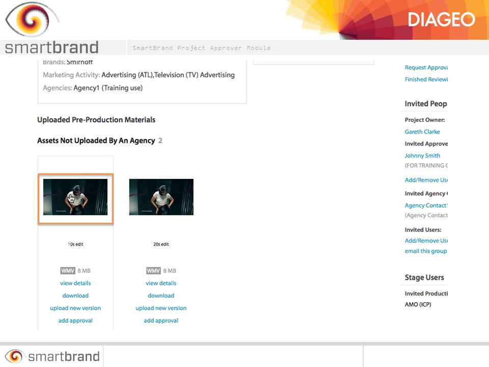 Alternatively click on the thumbnail to be taken into the asset details page for a larger view